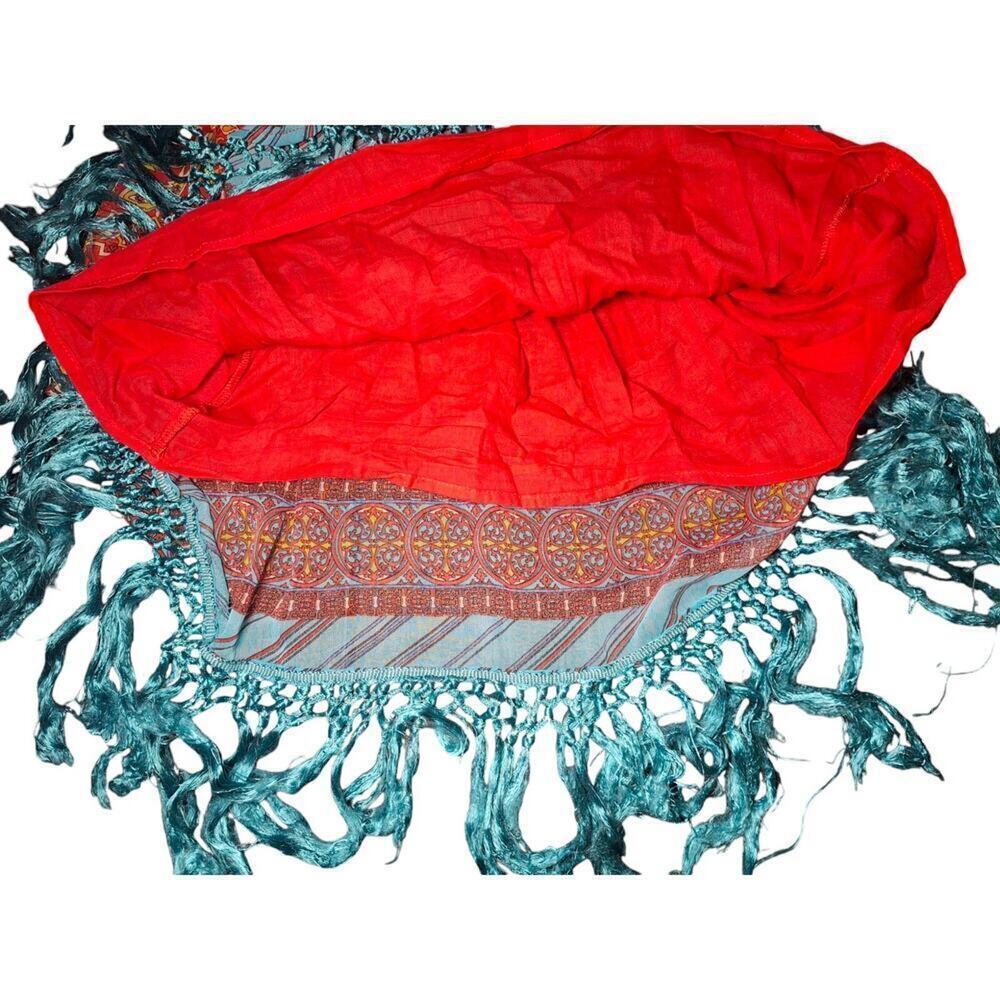 Flying Tomato Boho Strapless Mini Dress Paisley Festival Beach Vacation M - Picture 10 of 12